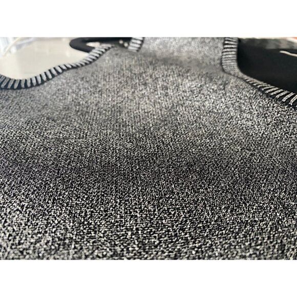 Rachel Roy Women's Gray‎ Silver Metallic Sleeveless Pencil Dress Sheath Sz M - Picture 2 of 6